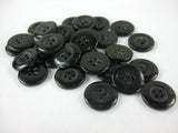 WW2 German Phenolic Resin Dish Buttons 4 Holes 15 mm x 30