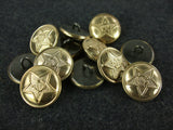 WW2 Soviet Red Army Brass 14mm Buttons Repro X 10 Reproduction