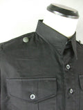 WWII German Heer Elite M43 Service Shirt Black Cotton