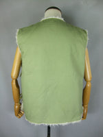 Russo-Japanese War Japan Meiji Winter Fur Vest Khaki