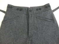 WWII Finnish M36 Dark Stone Grey Wool Field Trousers Pants