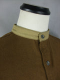 WW2 British Army Brown Flannel Collarless Service Shirt