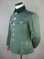 WWII German Field Grey Gabardine Officer M36 Tunic Jacket