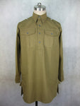 WWII German DAK M43 Tropical Service Shirt Green
