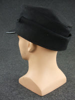 WW2 German HJ Winter Ski Cap Black Wool Service Cap