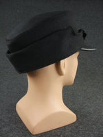 WW2 German HJ Winter Ski Cap Black Wool Service Cap