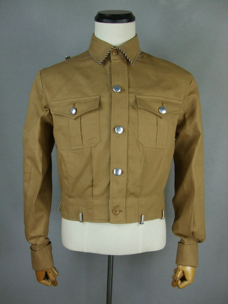 WWII German Elite SA Brown Cotton Shirt Tunic