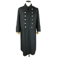 WW2 German Elite Enlisted Black Wool Greatcoat Overcoat