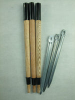 WWII German Aluminum Tent Pegs Zeltbahnen Bag Set