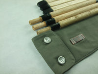 WWII German Wooden Tent Pegs Zeltbahnen Bag Set
