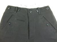 WW2 Garman Elite Straight Leg Piped Pants Black Wool