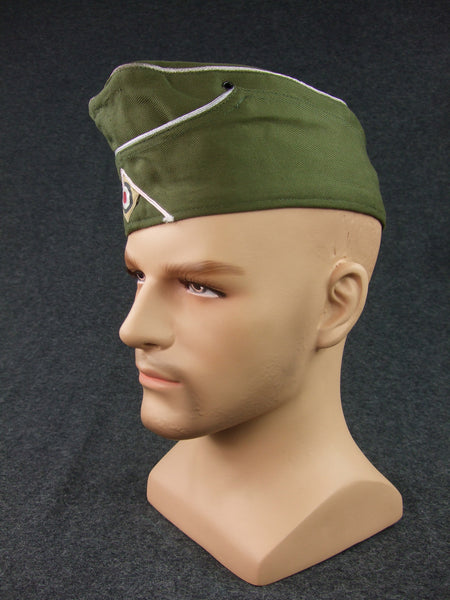 WWII German DAK Side Cap Officer Green