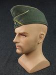 WWII German WH General Side Cap Field Grey Wool