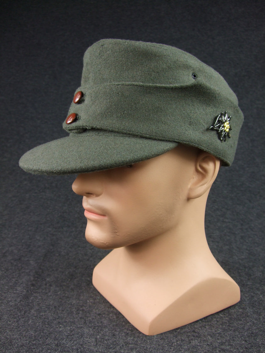 WWII German WH Gebirgsjäger Mountain Troops Wool Field Cap WWII German WH Gebirgsjäger Mountain Troops Wool Field Cap