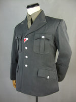 WWII German Elite M34 Officer Stone Grey Gabardine Dress Tunic