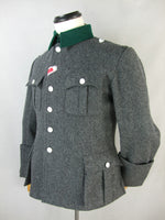 WWII World War 2 German M36 Officer Tunic Stone Grey Wool