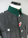 WWII World War 2 German M36 Officer Tunic Stone Grey Wool