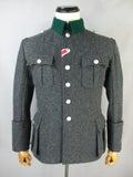 WWII World War 2 German M36 Officer Tunic Stone Grey Wool