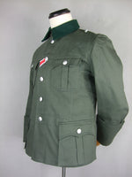 WWII German M36 Officer Summer HBT Field Tunic Jacket