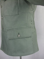 WWII German Elite EM Soldier HBT M43 Field Tunic Jacket