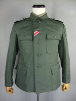 WWII German Elite EM Soldier HBT M43 Field Tunic Jacket