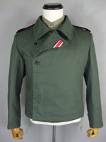 WWII German Elite Panzer HBT Tunic Wrap Jacket