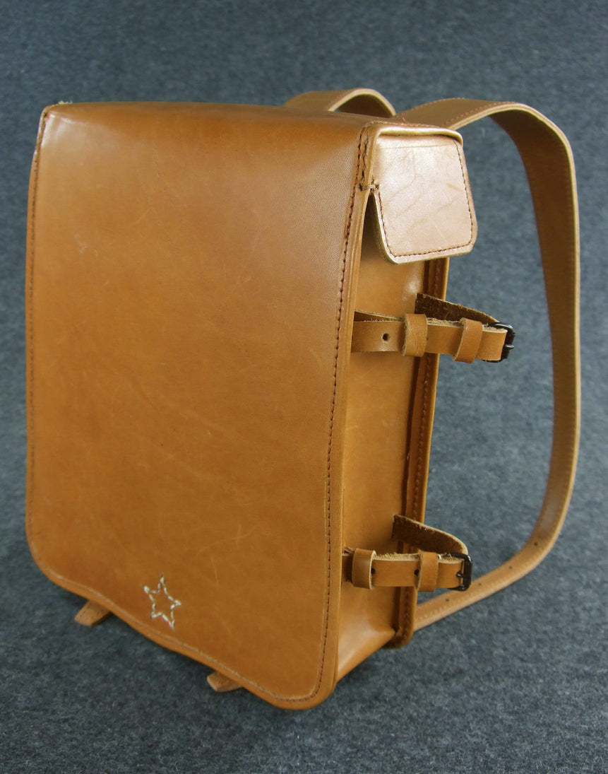 WWII Imperial Japanese Army Officer Brown Leather Backpack – Hikishop