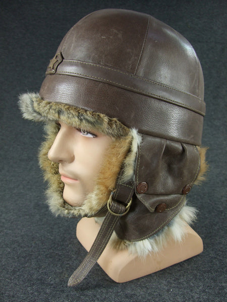 WWII Japanese Army IJA Tank Tanker Helmet Winter