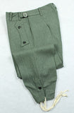 WWII German Elite M40 Field Gray Wool Panzer Trousers Pants