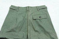 WWII German Elite M40 Field Gray Wool Panzer Trousers Pants