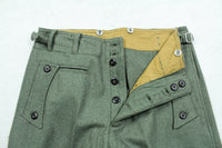 WWII German Elite M40 Field Gray Wool Panzer Trousers Pants