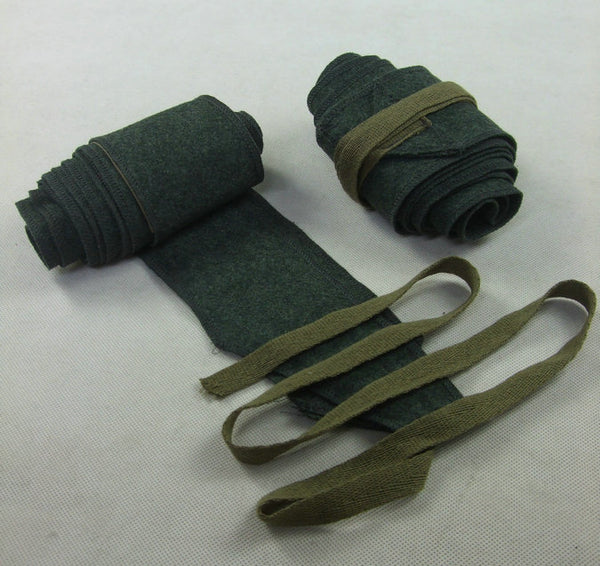 WWII Italy Italian M29 Grey Green Wool Leggings Puttee Pair