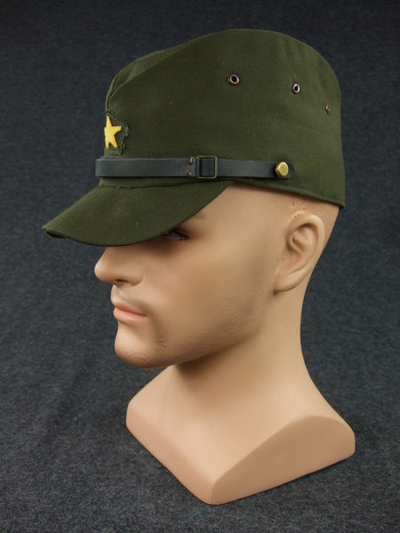 WWII JP Army IJA Field Cap Officer Green Gabardine