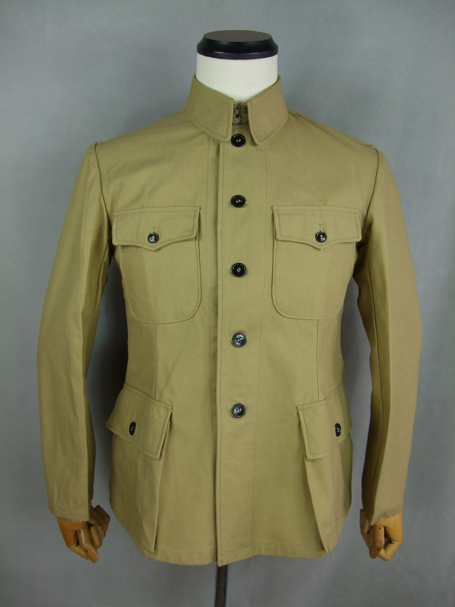 WW2 Chinese KMT Soldier Field Enlisted Jacket Tunic Sand Khaki – Hikishop