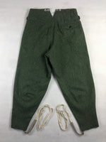 WW2 German Mountain Troops M36 Field Grey Wool Pants
