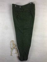 WW2 German Mountain Troops M36 Field Grey Wool Pants