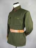 WW2 Soviet Red Army M35 Infantry Officer Green Gabardine Shirt