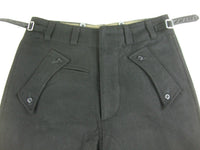 WWII German Elite Black Wool Panzer Trousers Pants
