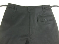 WWII German Elite Black Wool Panzer Trousers Pants