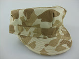 WWII US Army Camo HBT Utility Cap Brown