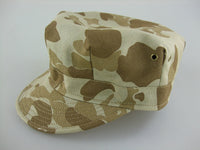WWII US Army Camo HBT Utility Cap Brown
