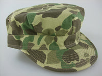 WWII US Army Camo HBT Utility Cap Green
