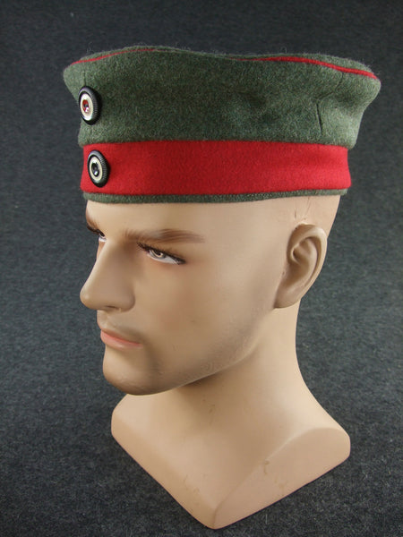 WW1 German EM Beret Cap Red Band + Red Piping