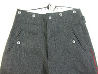 WWI World War 1 German Stone Grey Wool Trousers Pants