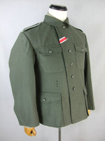 WWII German Field Grey Wool M42 EM Field Tunic WH