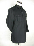WW2 Italy Italian Army Black Flannel Shirt Top Flannel