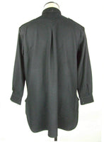 WW2 Italy Italian Army Black Flannel Shirt Top Flannel