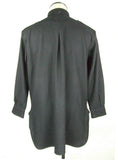 WW2 Italy Italian Army Black Flannel Shirt Top Flannel