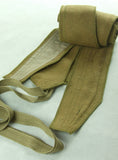 WWII Italy Italian Tropical Sand Wool Leggings Puttee Pair