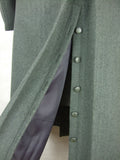 WW2 Italy Italian Gray Green Wool Officer Great Coat Cappotto